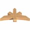Ekena Millwork Alberta Smooth Timber Gable Bracket, Western Red Cedar, 48"W x 26"H x 5 1/2"D x 5 1/2"F, 13/12 Pitch GBW048X26X0606ALB00SWR - alternate 2
